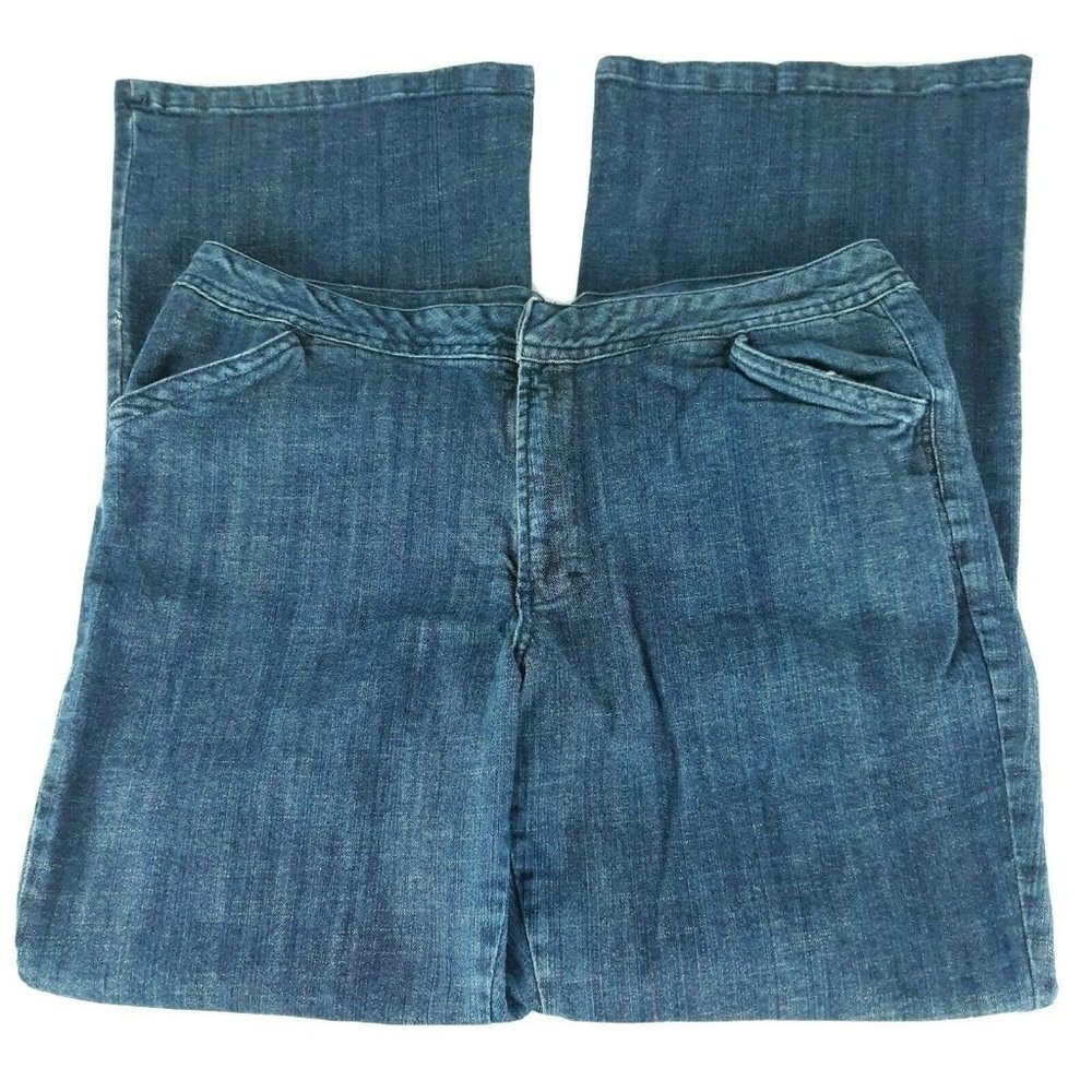 Avenue Women's Jeans Stretch Dark Wash Flare